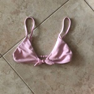 LA hearts small pink bikini top